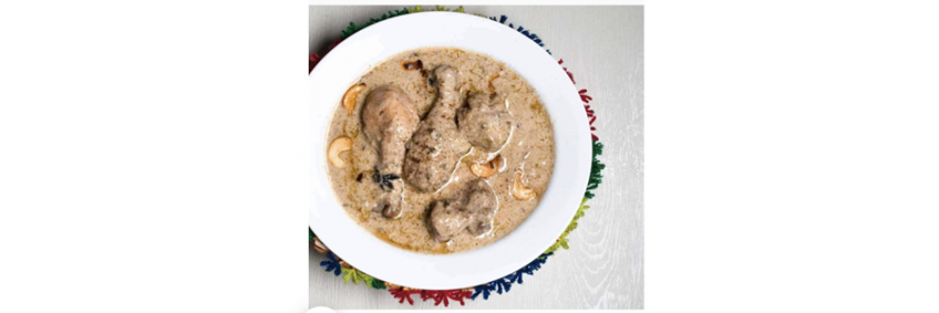 White creamy chicken korma — Mrs. Sabiha's Eid special recipe