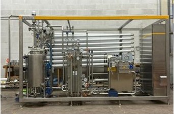 Pasteurisation unit for liquid eggs