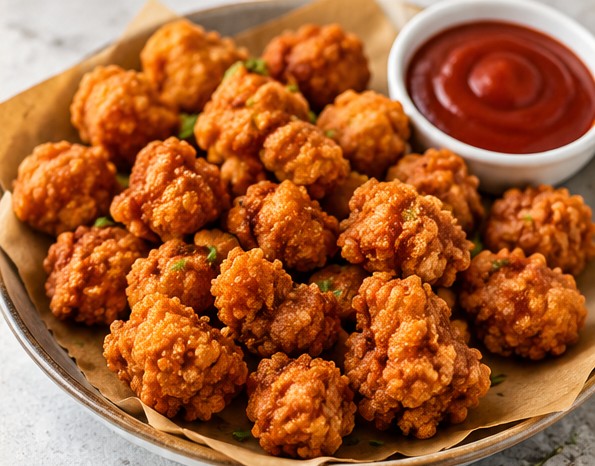 Crispy chicken popcorn