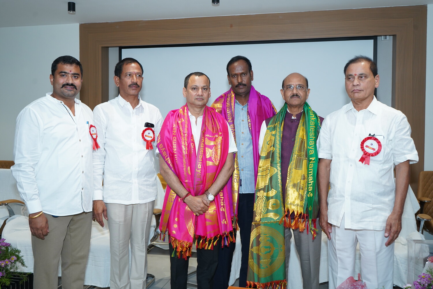 Telangana Poultry Federation leadership at the event