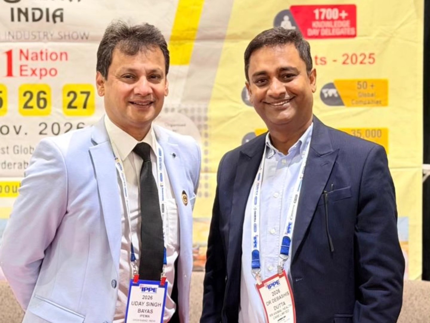 Mr. Uday Singh Bayas engaging with global poultry leaders at IPPE 2026