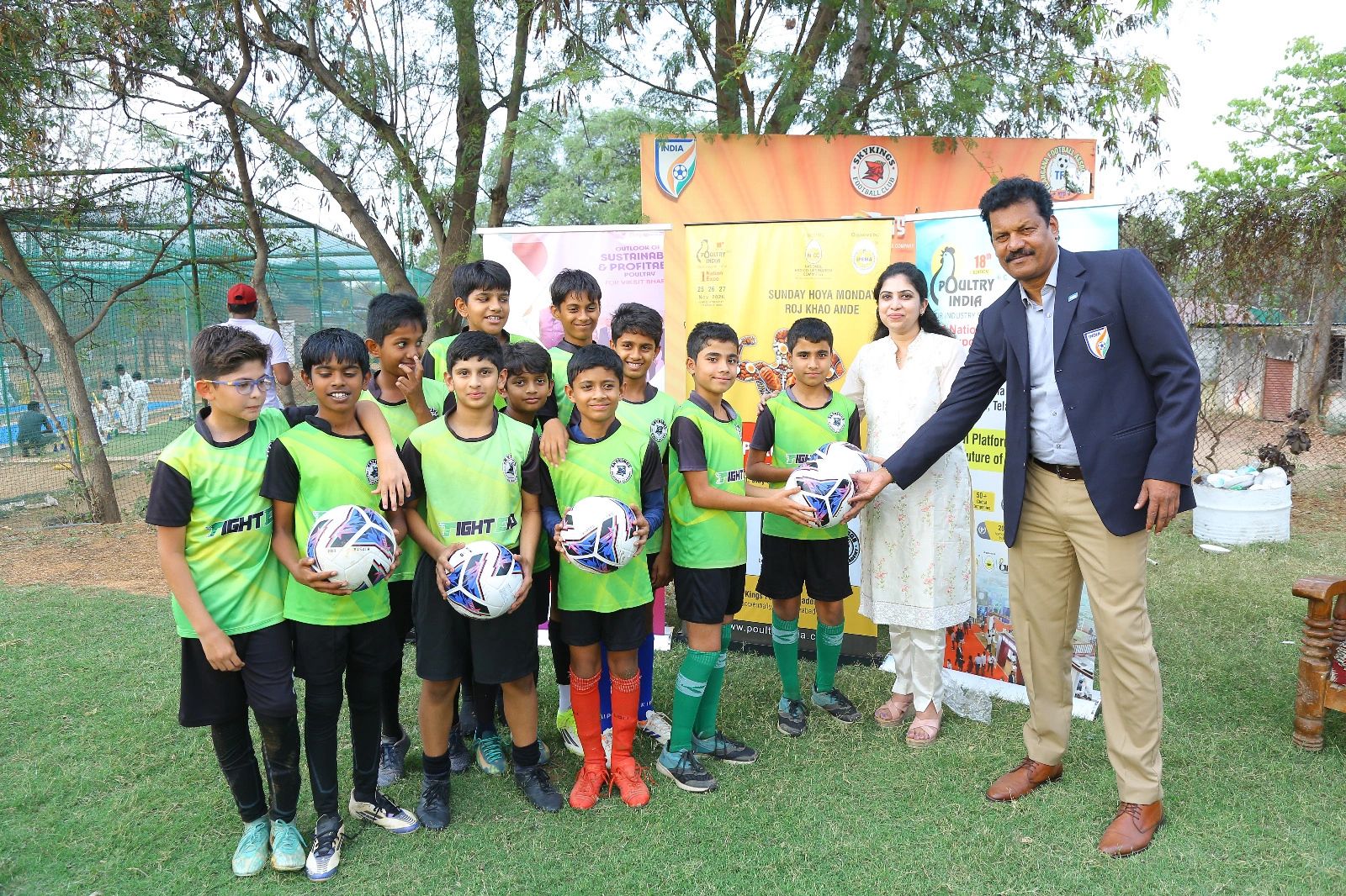 World Protein Day 2026 celebration at SkyKings Football Academy, Secunderabad