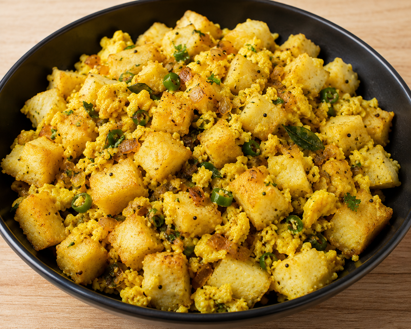 Fried Egg Idli